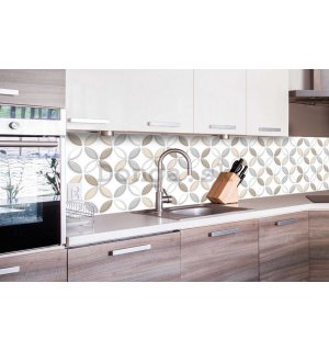 Samolepiaca umývateľná tapeta za kuchynskú linku - Farebný vzor, 260x60 cm