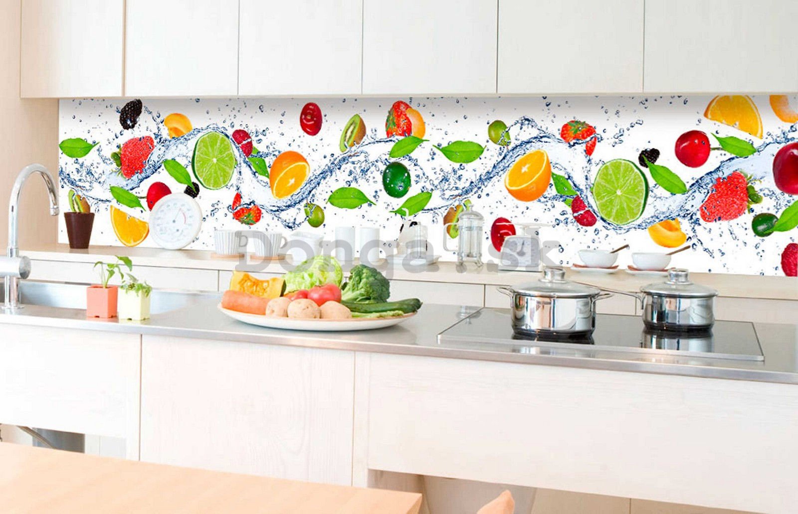 Samolepiaca umývateľná fotofototapeta za kuchynskú linku - Citrusy, 350x60 cm