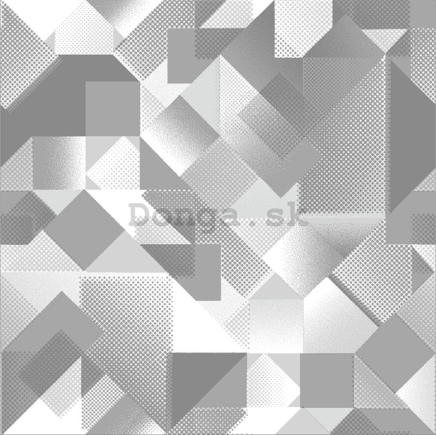 Vinylová tapeta geometrické tvary šedá