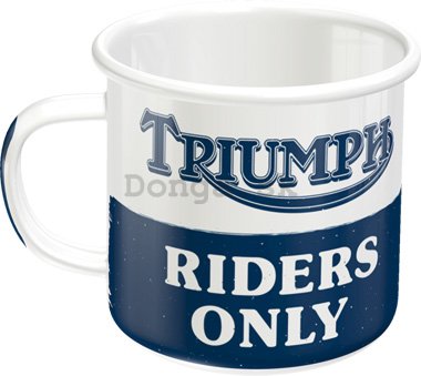 Plechový hrnček - Triumph Riders Only