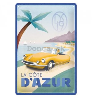 Plechová ceduľa: La Cote D'Azur - 20x30 cm