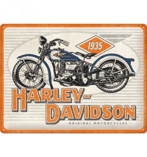 Plechová ceduľa: Harley-Davidson 1935 - 40x30 cm