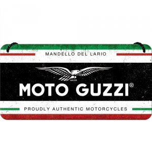 Závesná ceduľa: Moto Guzzi (Italian Motorcycles) - 20x10 cm