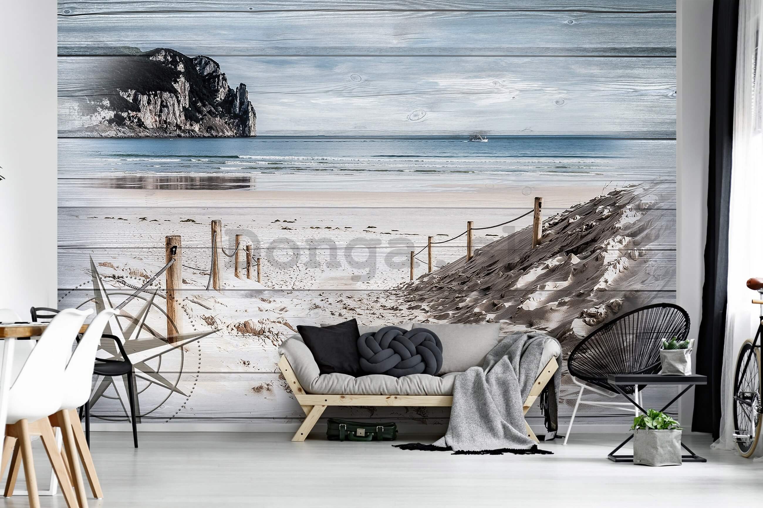 Fototapeta vliesová: Pláž na pohľadnici - 368x254 cm
