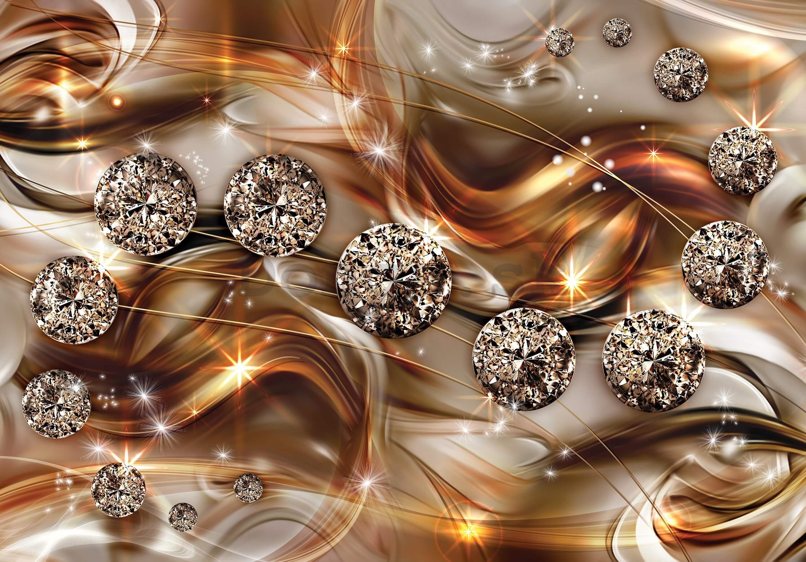 Fototapeta vliesová: Diamantová abstrakcia (2) - 368x254 cm