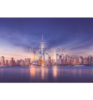 Fototapeta: New York City (Manhattan po západe slnka) - 254x92 cm