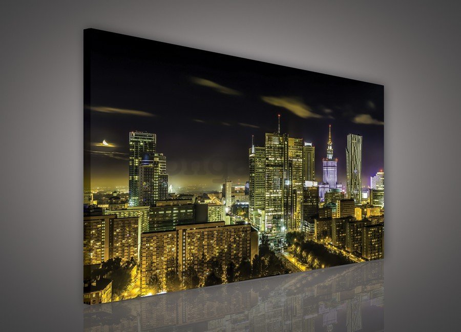 Obraz na plátne: Nočné mesto (3) - 75x100 cm