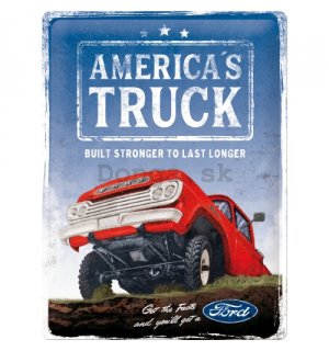 Plechová ceduľa: Ford (America's Truck F100) - 30x40 cm