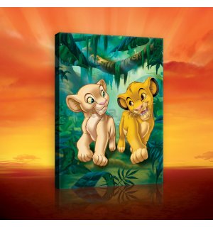 Obraz na plátne: Leví Kráľ (Mufasa a Nala) - 40x60 cm