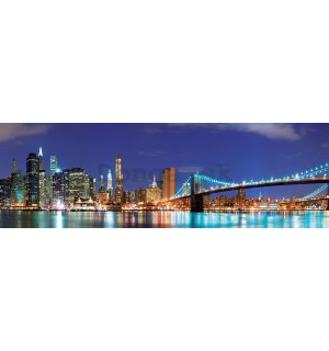 Obraz na plátne: Farebný pohľad na New York - 140x45 cm