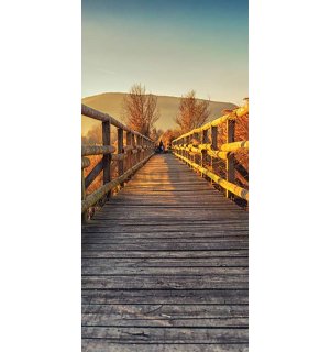Fototapeta samolepiace: Jesenná lávka - 100x211 cm