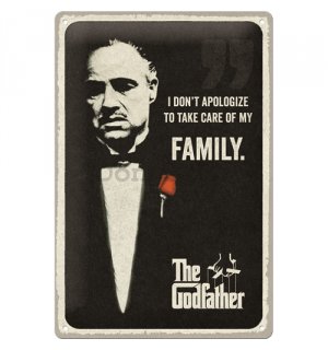 Plechová ceduľa: The Godfather I don't apologize - 20x30 cm