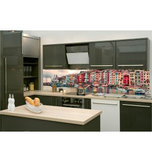 Samolepiaca umývateľná tapeta za kuchynskú linku -  Portovenere, 260x60 cm