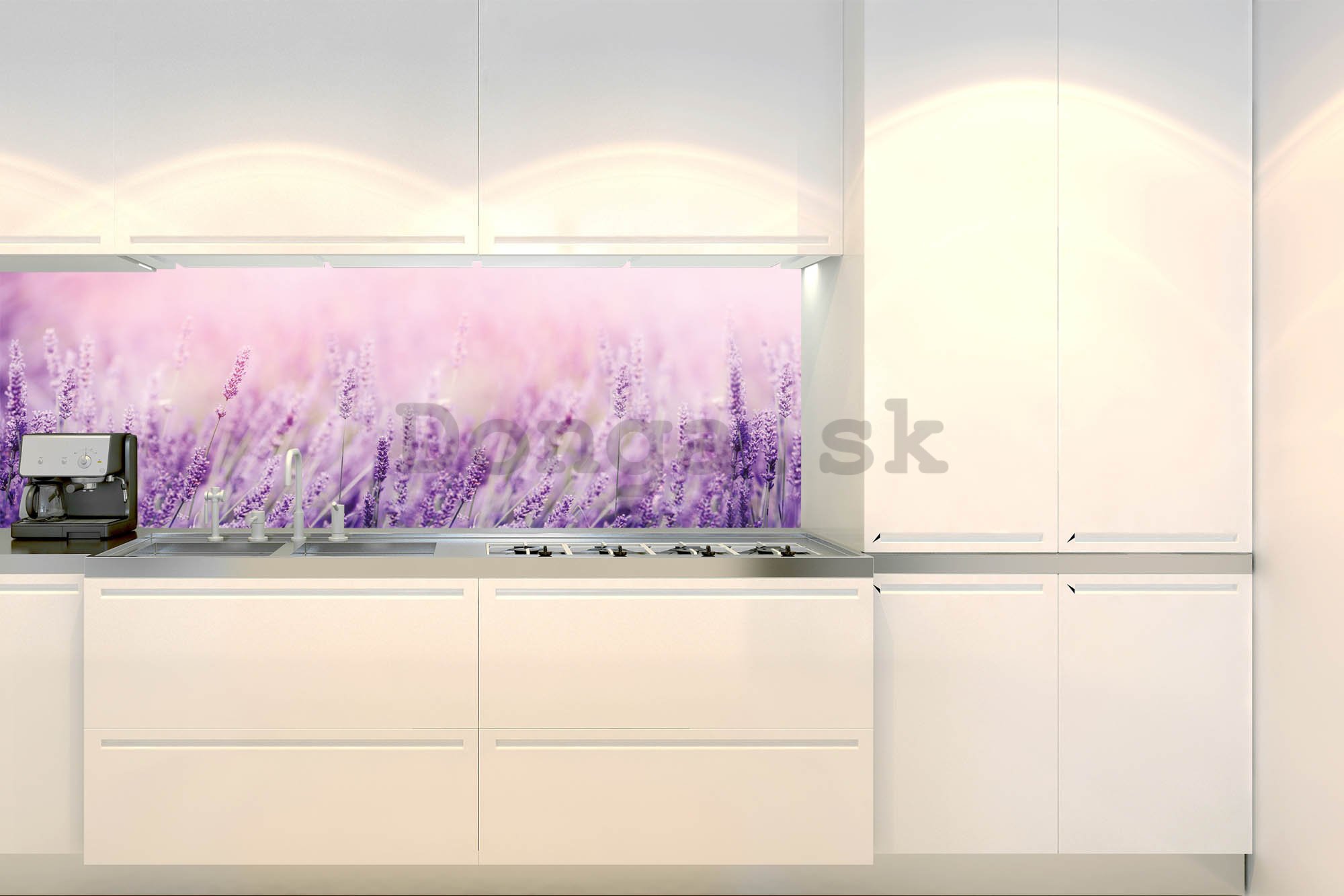 Samolepiaca umývateľná tapeta za kuchynskú linku - Levanduľa, 180x60 cm