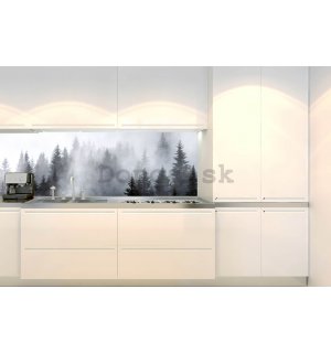 Samolepiaca umývateľná tapeta za kuchynskú linku - Mlhavo, 180x60 cm