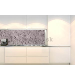Samolepiaca umývateľná tapeta za kuchynskú linku - Tmavý štuk, 180x60 cm