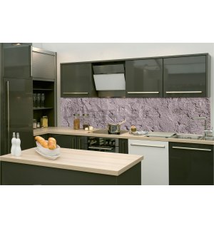 Samolepiaca umývateľná tapeta za kuchynskú linku - Tmavý štuk, 260x60 cm
