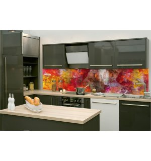Samolepiaca umývateľná tapeta za kuchynskú linku - Abstraktná stena, 260x60 cm