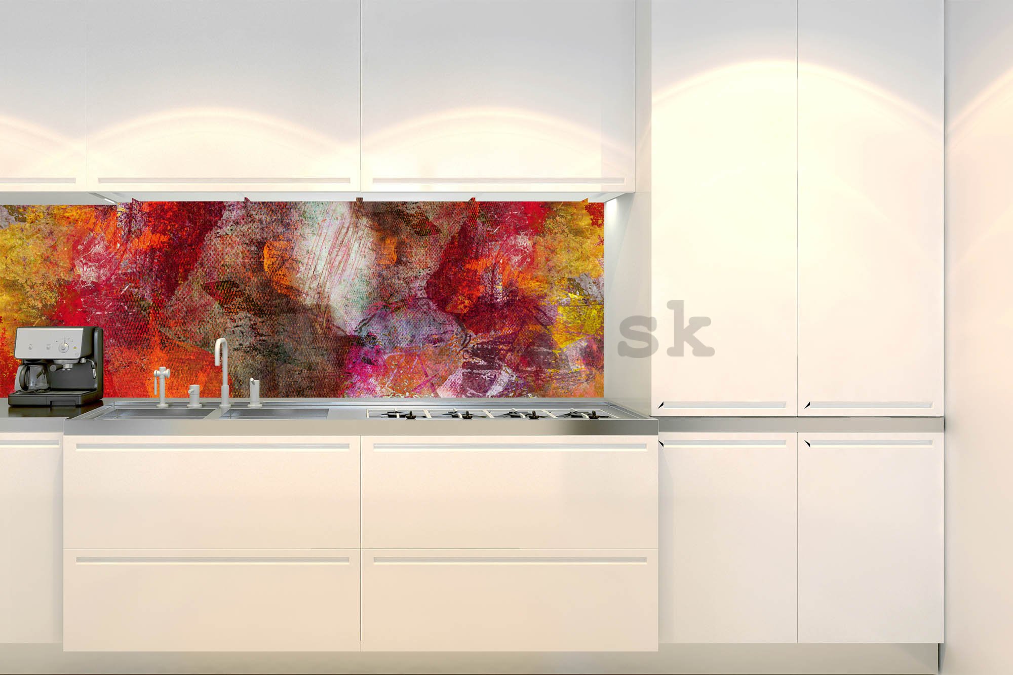Samolepiaca umývateľná tapeta za kuchynskú linku - Abstraktná stena, 180x60 cm