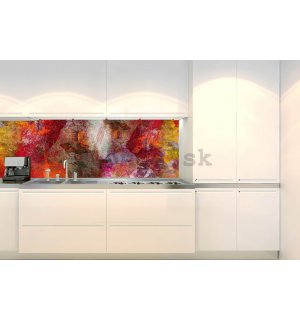 Samolepiaca umývateľná tapeta za kuchynskú linku - Abstraktná stena, 180x60 cm