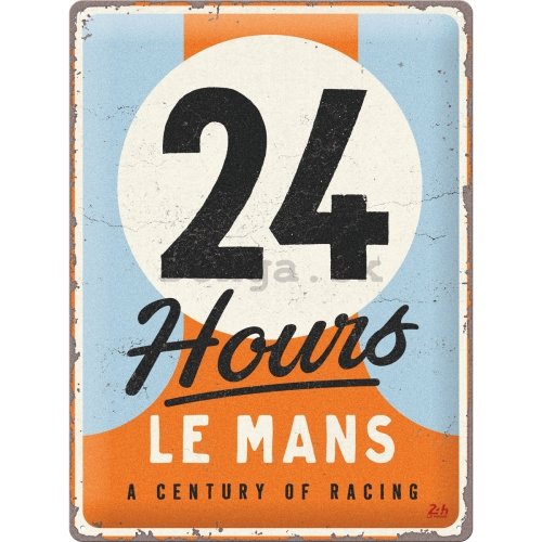Plechová ceduľa: 24h Le Mans - A Century of Racing - 30x40 cm