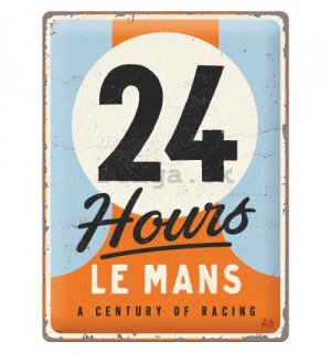 Plechová ceduľa: 24h Le Mans - A Century of Racing - 30x40 cm