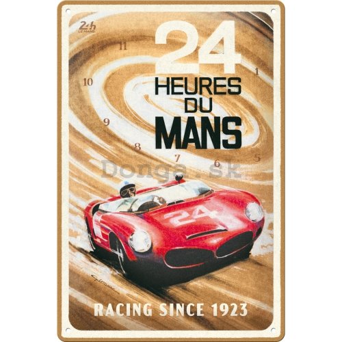 Plechová ceduľa: 24h Le Mans - Red Car 1963 - 20x30 cm