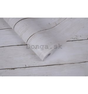Samolepiace tapety na nábytok dekor biele drevo (1) 45 cm x 8 m