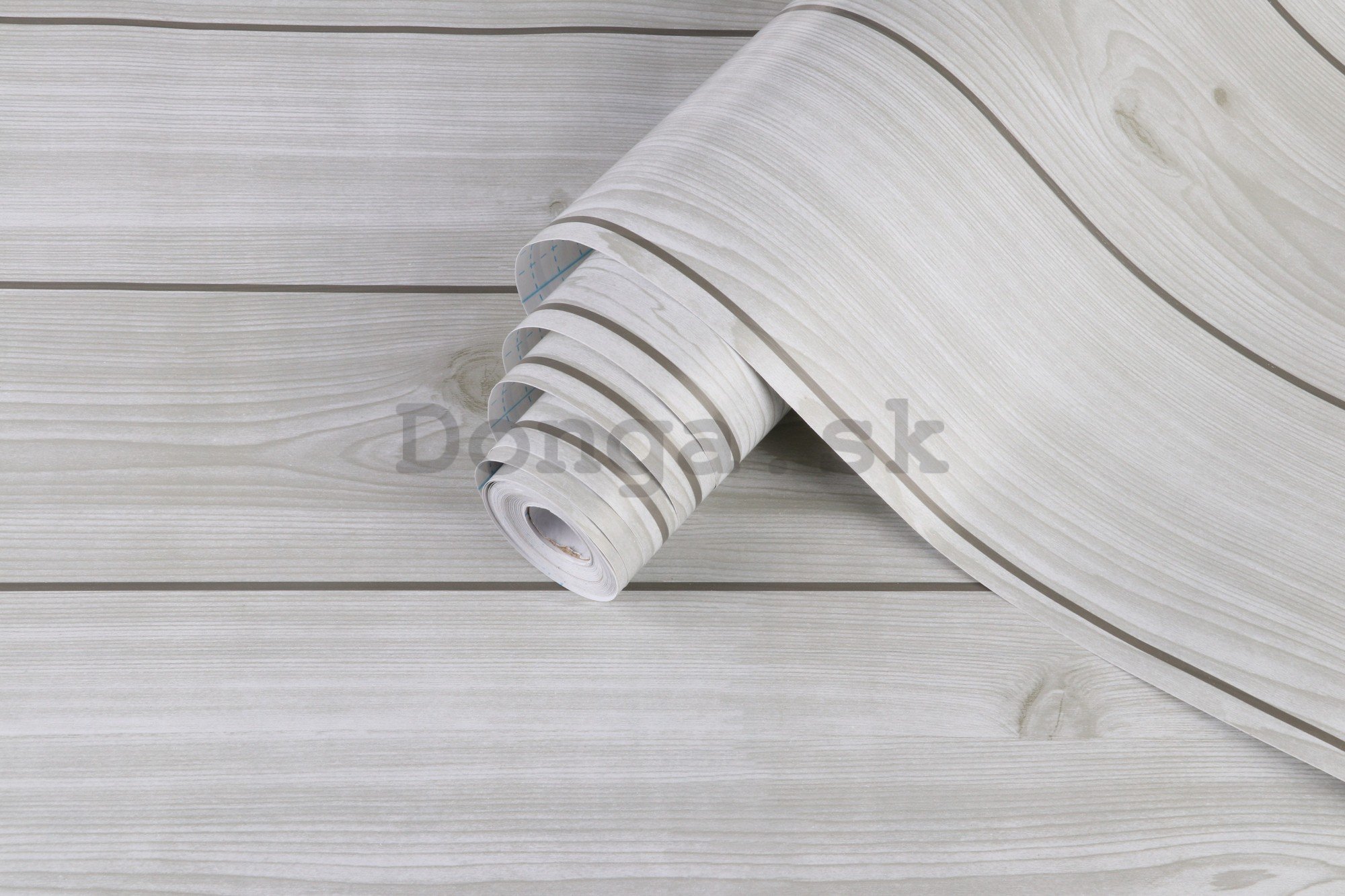 Samolepiace tapety na nábytok biele drevené dosky 45 cm x 8 m