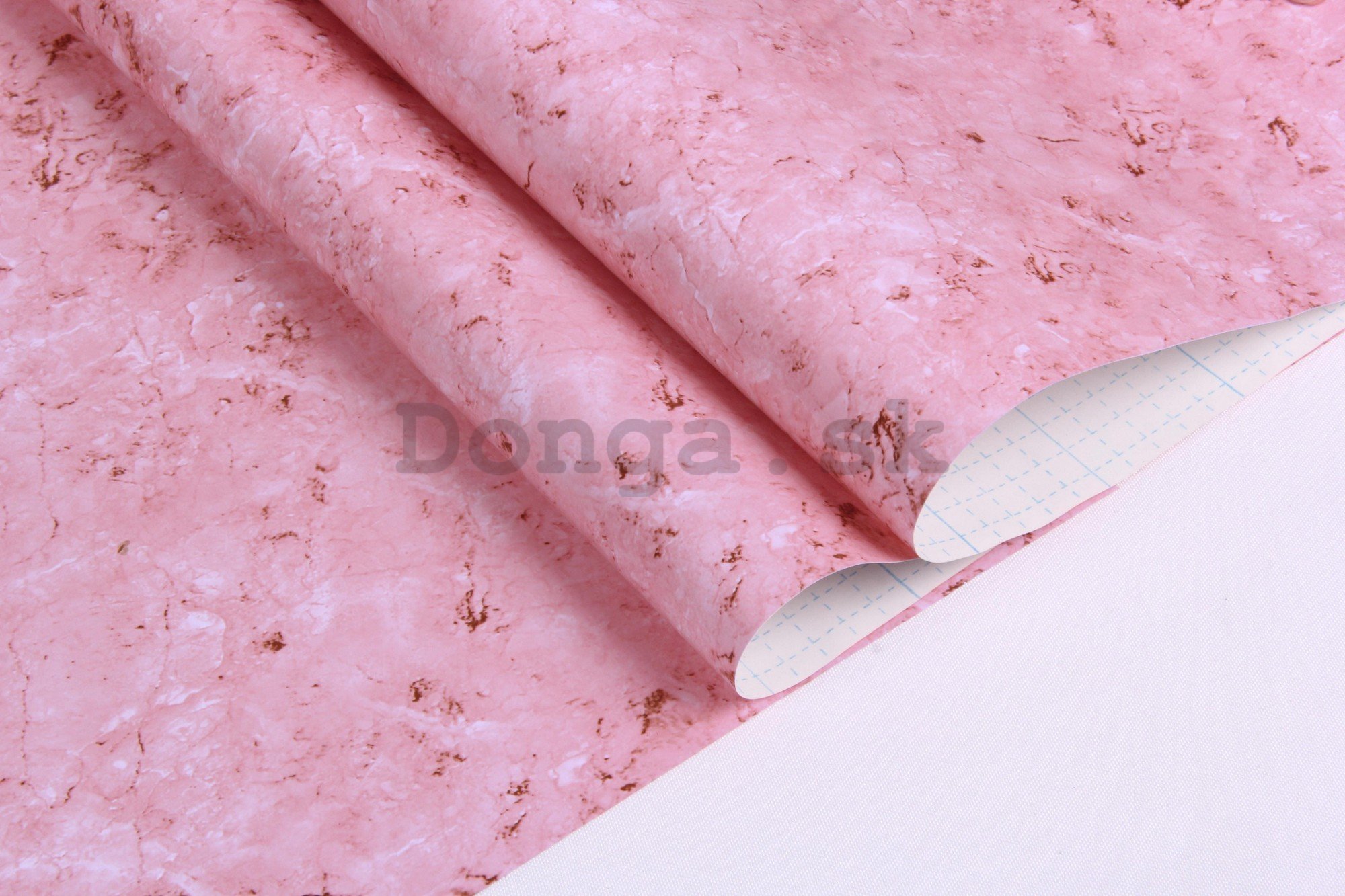 Samolepiace tapeta na stenu mramor růžový 45cm x 3m