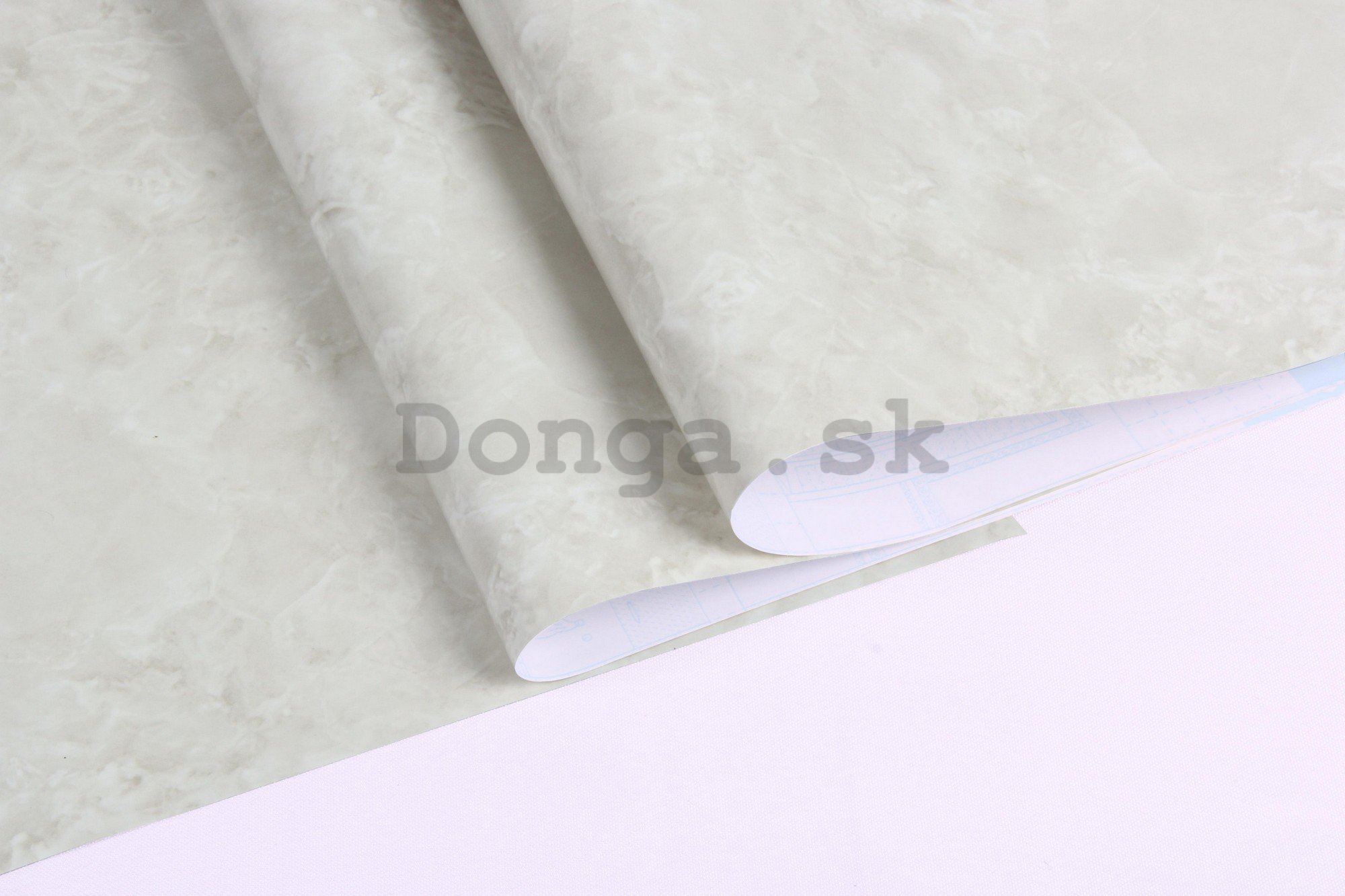 Samolepiace tapety na nábytok biely mramor 45 cm x 3m