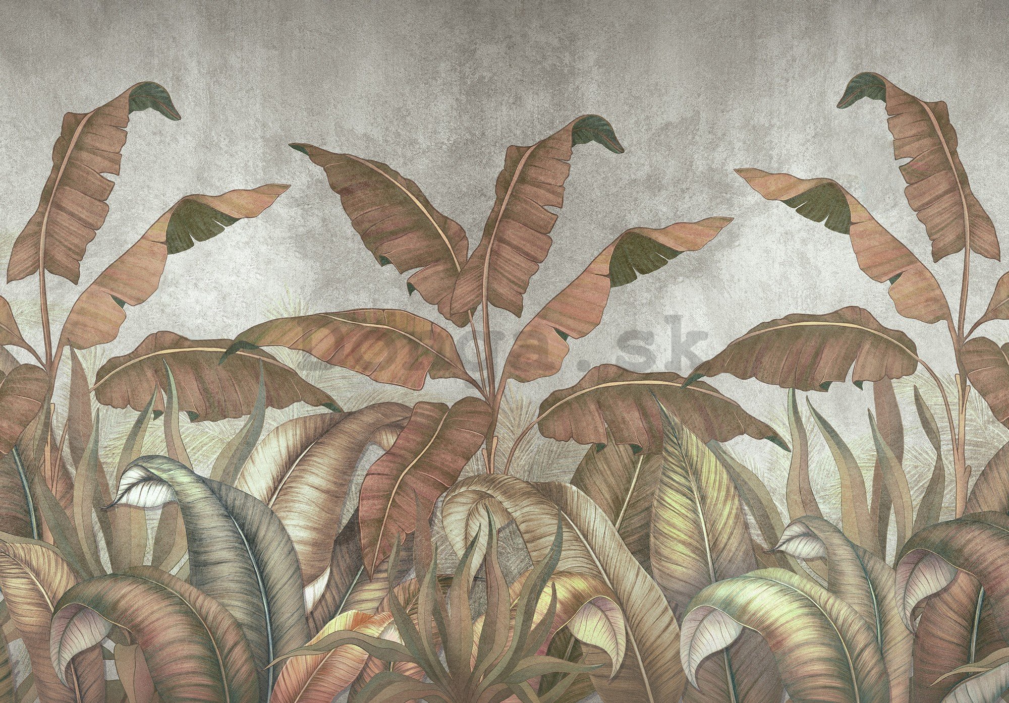 Fototapeta vliesová: Imitácia prírodných listov - 254x184 cm
