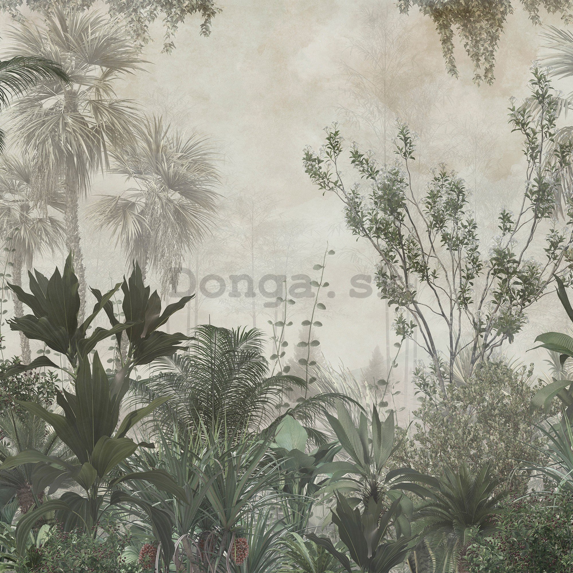 Fototapeta vliesová:  Lesná džungľa zelená - 368x254 cm