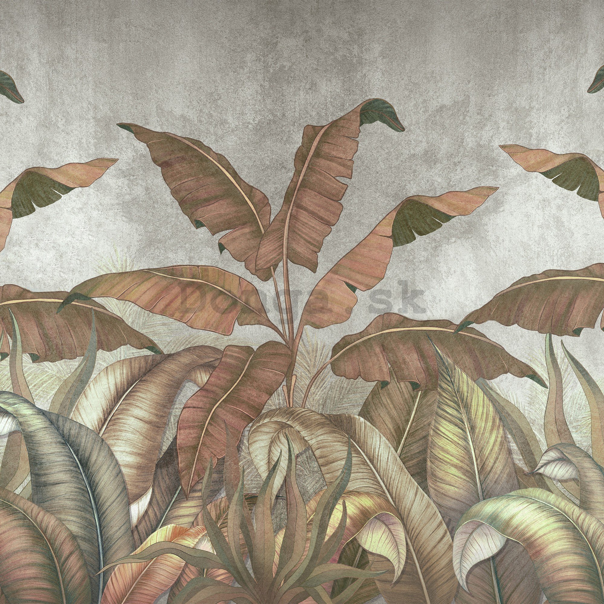 Fototapeta vliesová: Imitácia prírodných listov - 368x254 cm