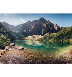 Fototapeta vliesová: Horské jazero - 152,5x104 cm
