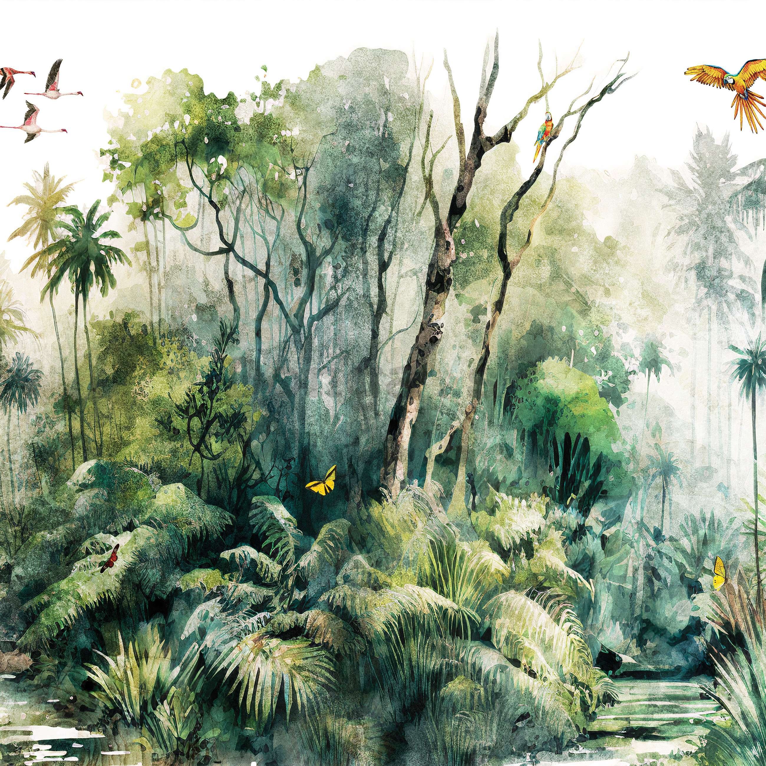 Fototapeta vliesová: V deštném pralese (malované) - 254x184 cm