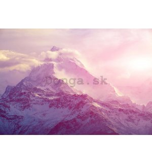 Fototapeta vliesová: Zasněžené hory - 368x254 cm