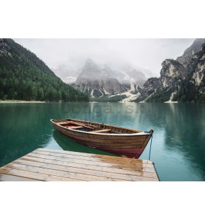 Fototapeta vliesová: Loďka na jezeře - 368x254 cm