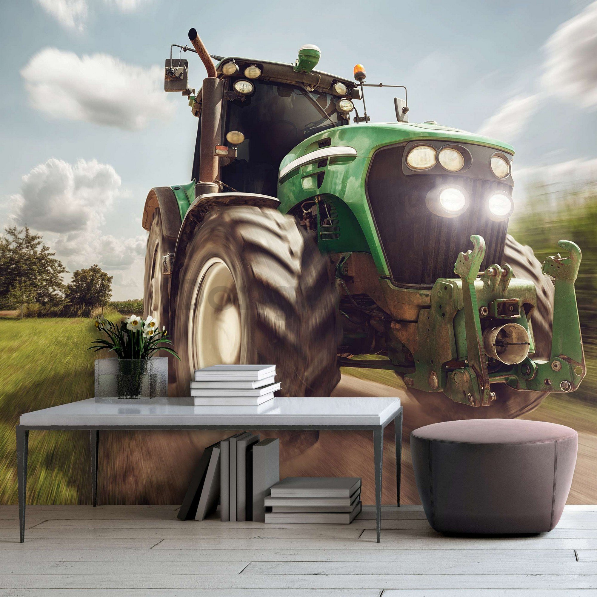 Fototapeta vliesová: Traktor - 152,5x104 cm