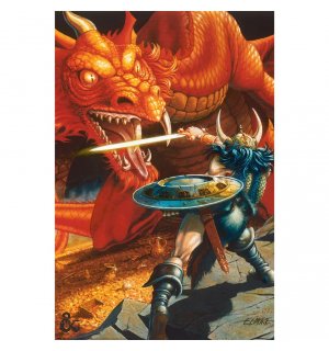 Plagát - Dungeons & Dragons (Classic Red Dragon Battle)