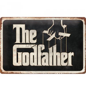 Plechová ceduľa: Godfather (Logo) - 30x20 cm