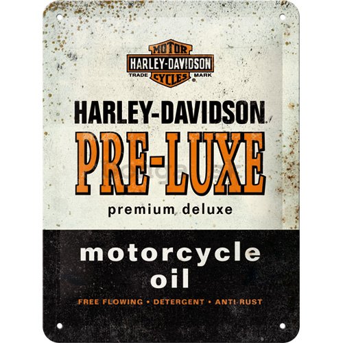 Plechová ceduľa: Harley-Davidson Pre-Luxe - 15x20 cm