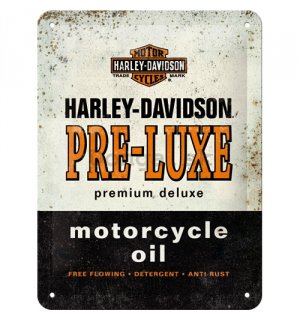 Plechová ceduľa: Harley-Davidson Pre-Luxe - 15x20 cm