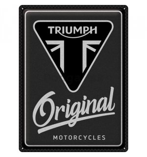 Plechová ceduľa: Triumph (Original Motorcycles) - 30x40 cm