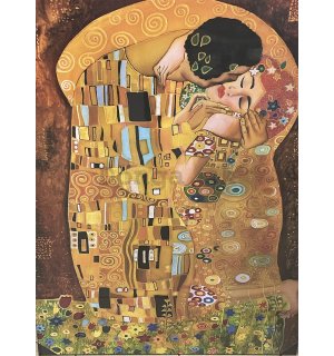 Obraz na plátne: Bozk, Gustav Klimt - 75x100 cm
