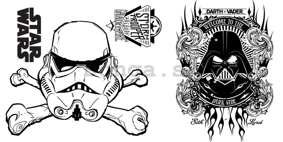 Samolepka - Star Wars (Stormtrooper skull)