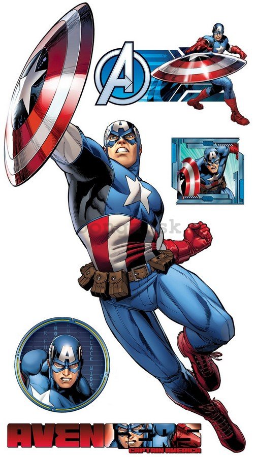 Samolepka - Avengers Captain America (2)