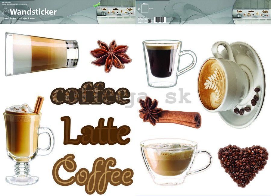 Samolepka - Coffee Latte