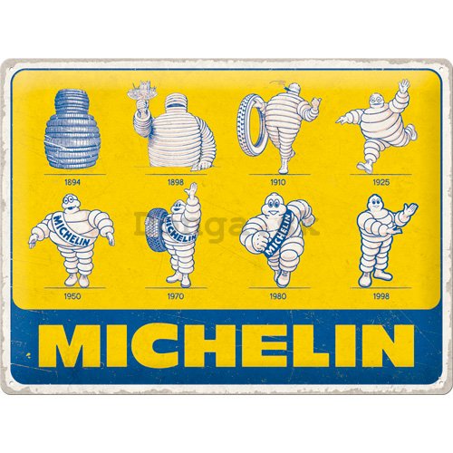 Plechová ceduľa: Michelin - Logo Evolution - 40x30 cm