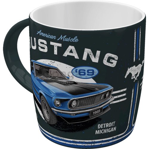 Hrnček - Ford Mustang - 1969 Mach 1 Blue